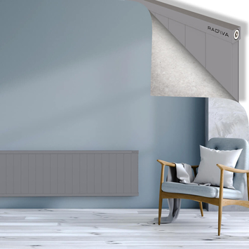 Rio Dekoratif Alüminyum Radyatör 500x2304 Gri Alt Sol 50mm