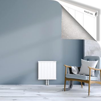 Rio Dekoratif Alüminyum Radyatör 500x604 Beyaz Alt Orta 50mm