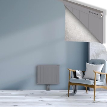 Rio Dekoratif Alüminyum Radyatör 500x704 Gri Alt Orta 50mm