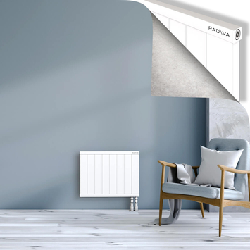 Rio Dekoratif Alüminyum Radyatör 500x804 Beyaz Alt Sağ 50mm