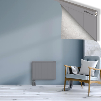 Rio Dekoratif Alüminyum Radyatör 500x804 Gri Alt Sol 50mm