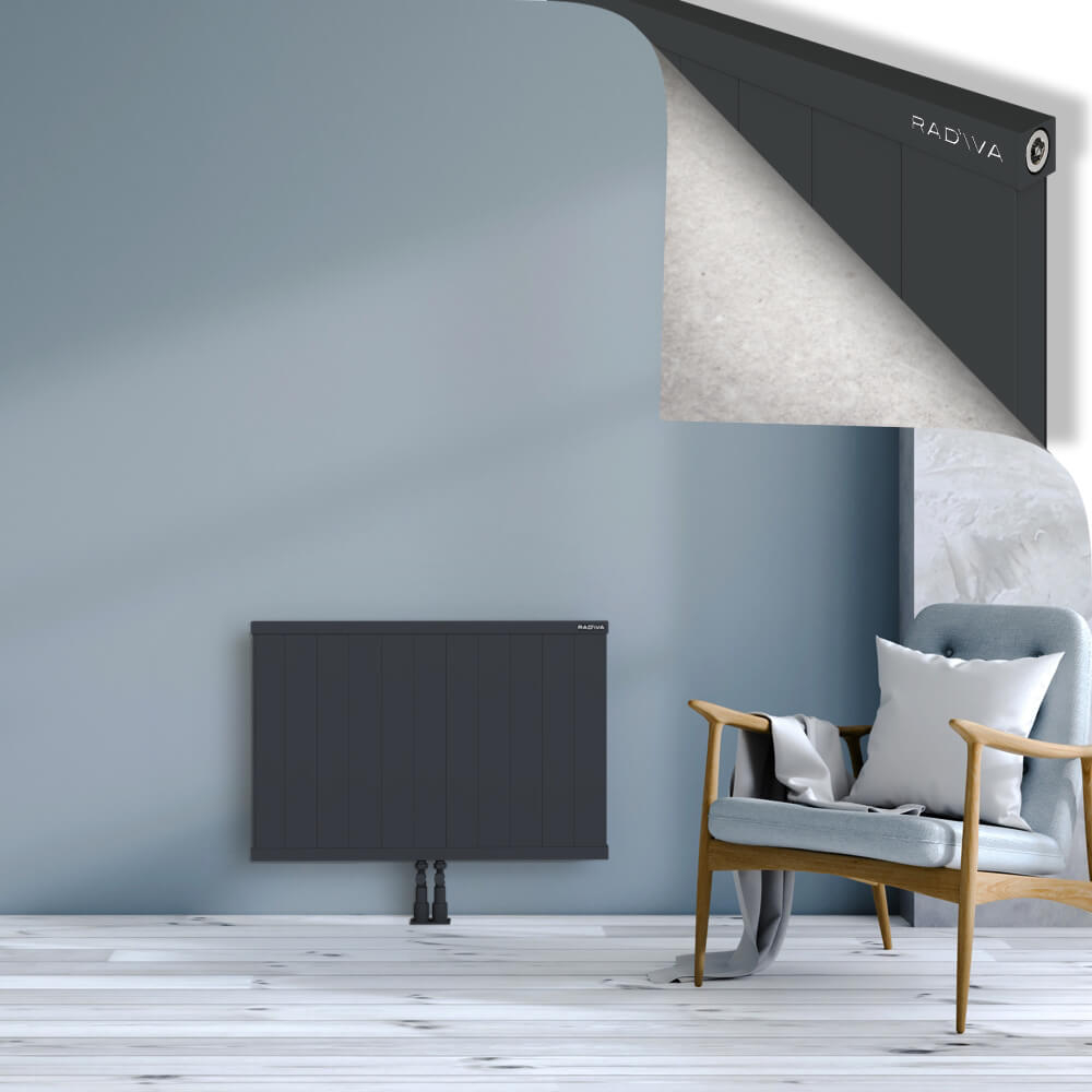 Rio Dekoratif Alüminyum Radyatör 600x1104 Koyu Antrasit - 2