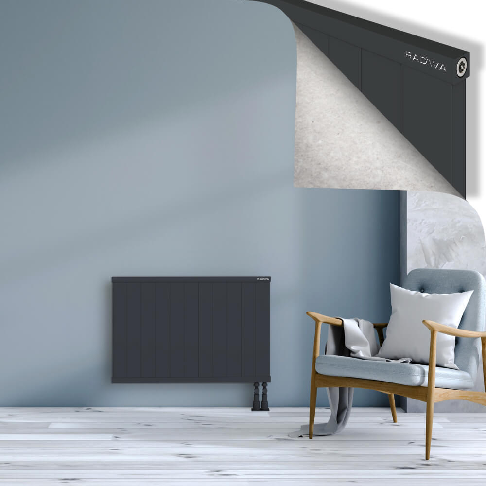 Rio Dekoratif Alüminyum Radyatör 600x1104 Koyu Antrasit - 3