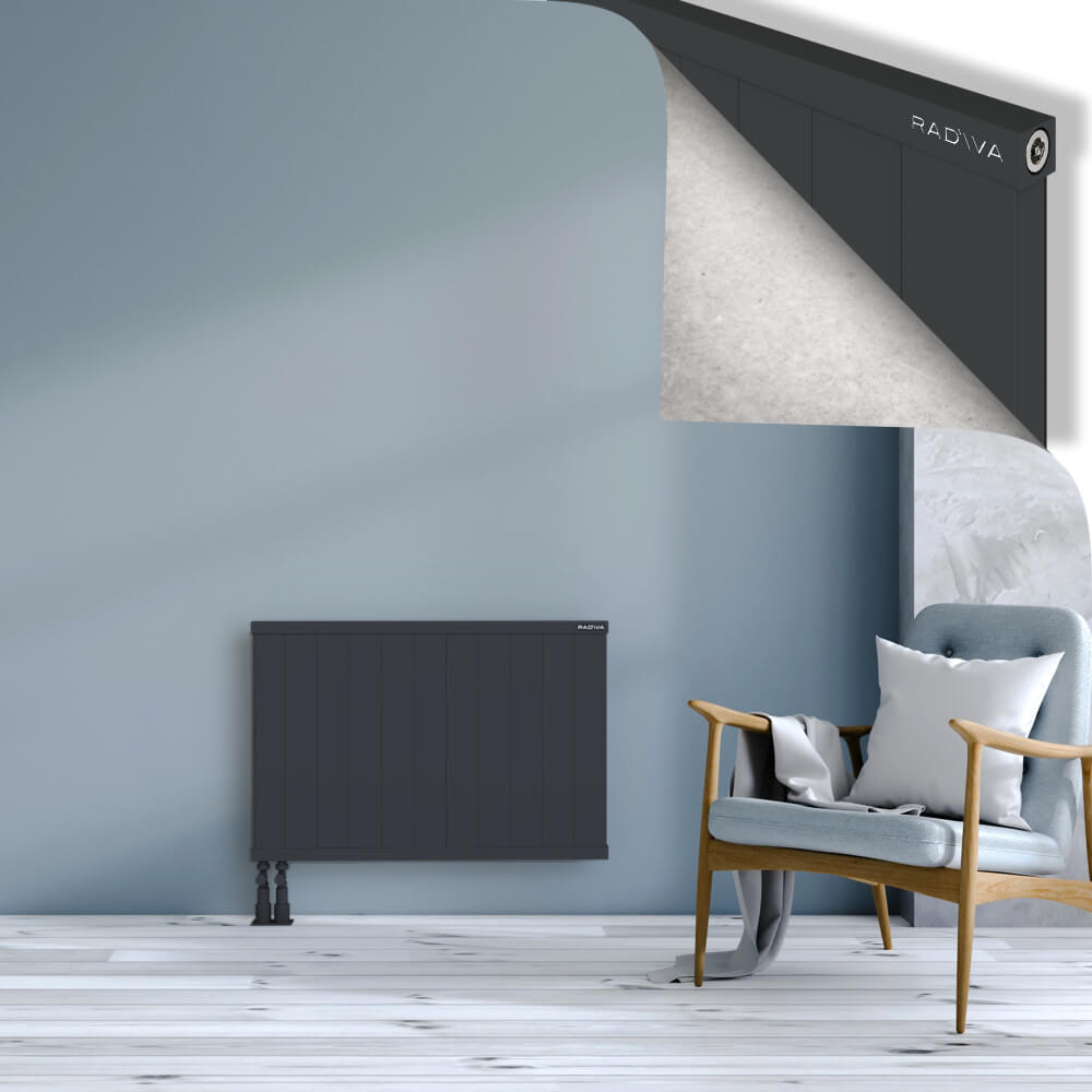 Rio Dekoratif Alüminyum Radyatör 600x1104 Koyu Antrasit - 4