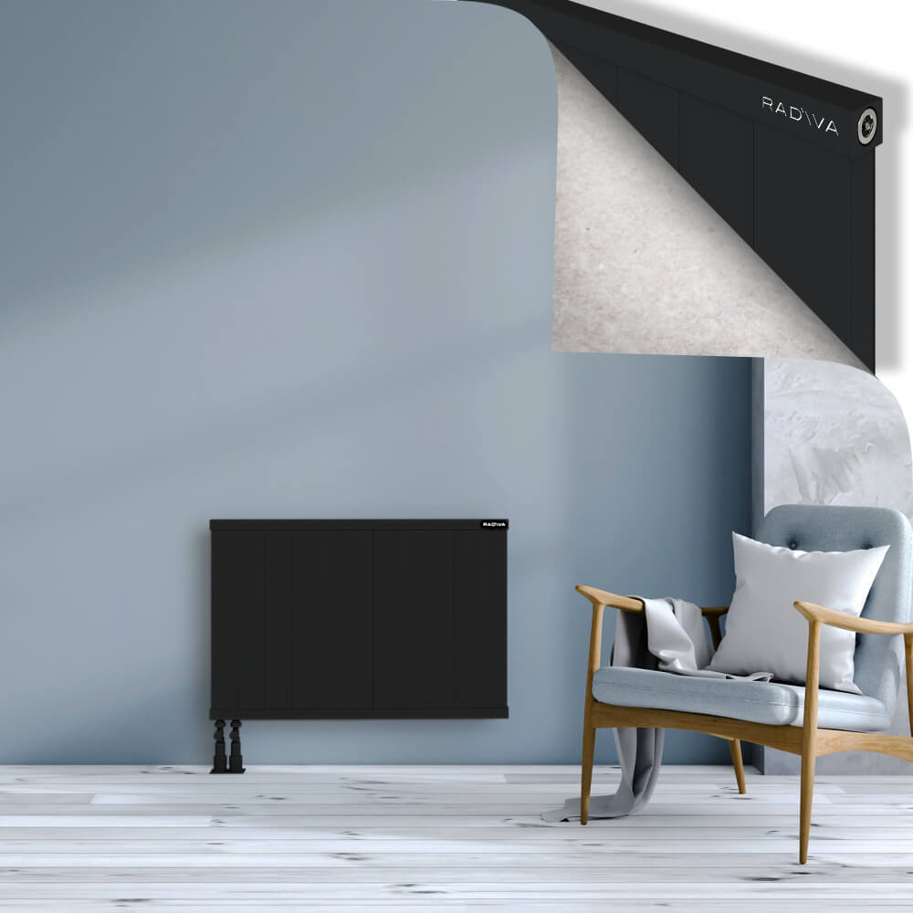 Rio Dekoratif Alüminyum Radyatör 600x1104 Siyah - 4