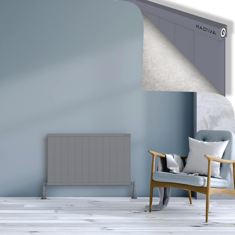 Rio Dekoratif Alüminyum Radyatör 600x1204 Gri 