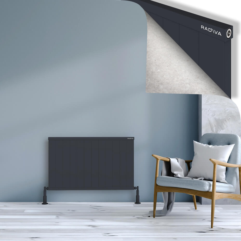 Rio Dekoratif Alüminyum Radyatör 600x1204 Koyu Antrasit - 1
