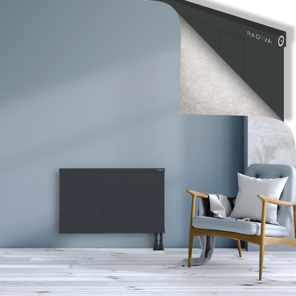 Rio Dekoratif Alüminyum Radyatör 600x1204 Koyu Antrasit - 3