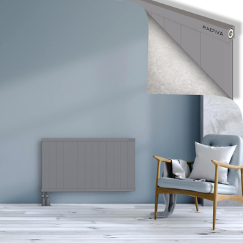 Rio Dekoratif Alüminyum Radyatör 600x1304 Gri Alt Sol 50mm