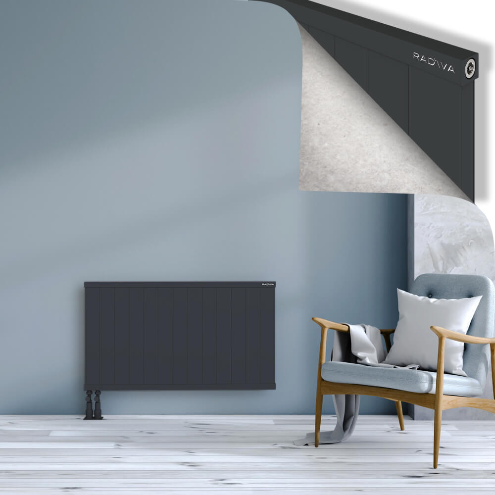 Rio Dekoratif Alüminyum Radyatör 600x1304 Koyu Antrasit - 4