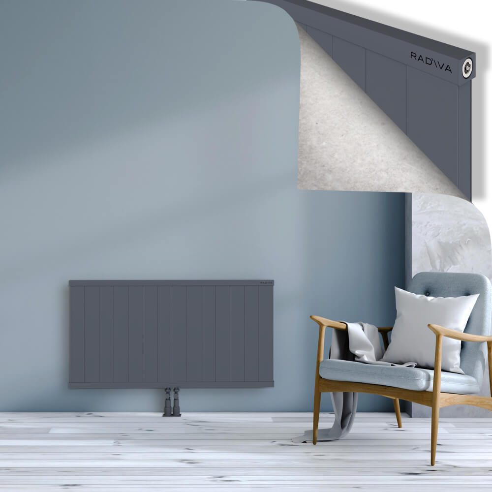 Rio Dekoratif Alüminyum Radyatör 600x1404 Antrasit - 2