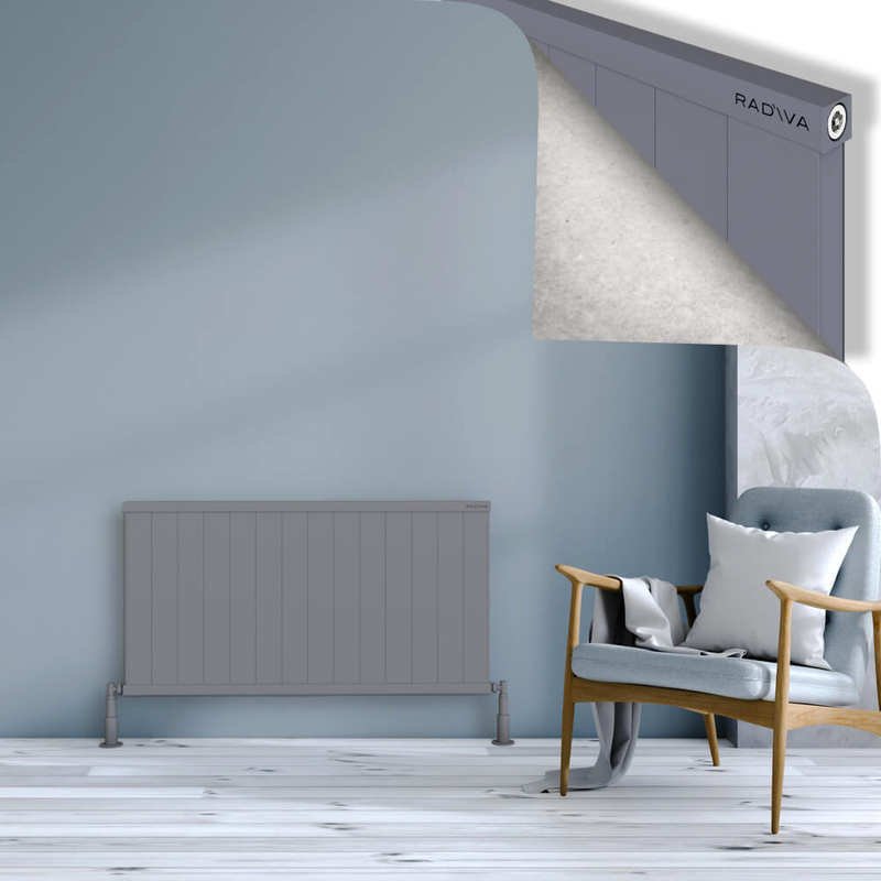 Rio Dekoratif Alüminyum Radyatör 600x1404 Gri 