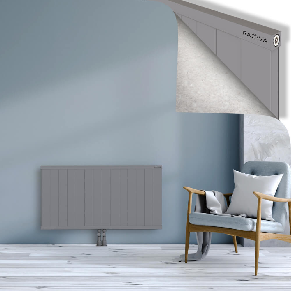 Rio Dekoratif Alüminyum Radyatör 600x1404 Gri - 2