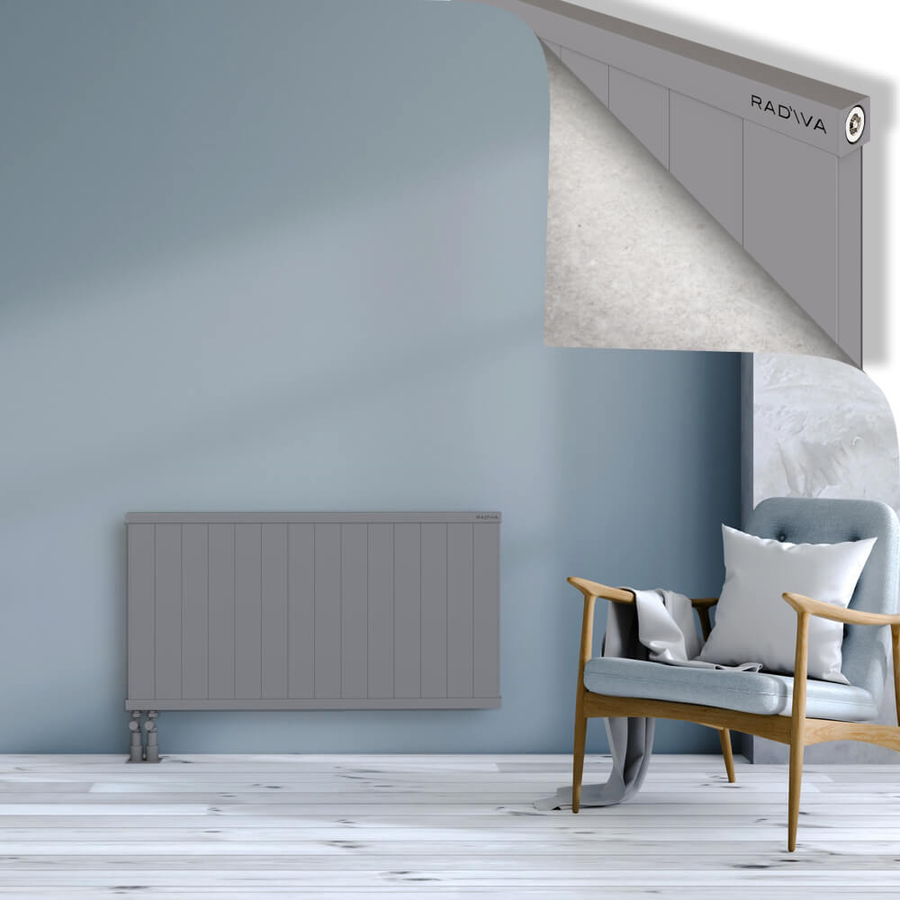 Rio Dekoratif Alüminyum Radyatör 600x1404 Gri - 4
