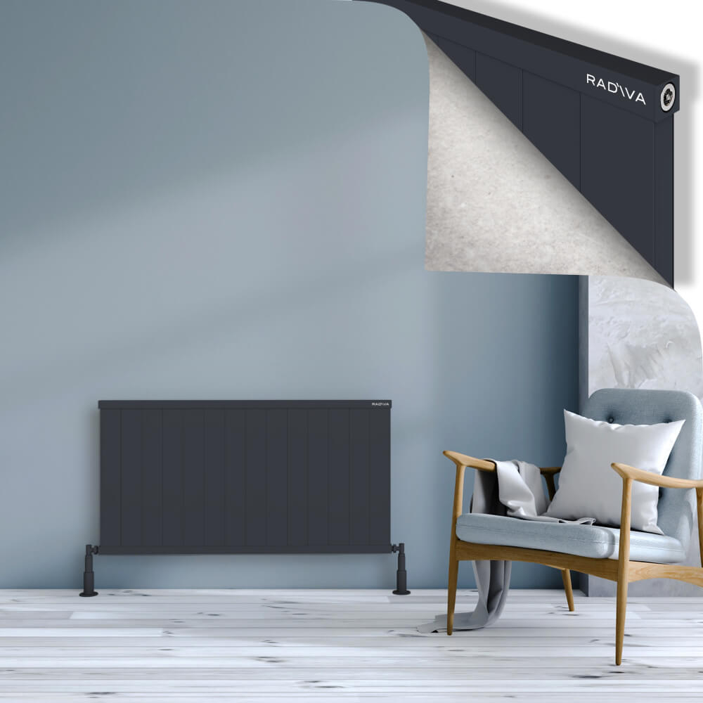 Rio Dekoratif Alüminyum Radyatör 600x1404 Koyu Antrasit - 1