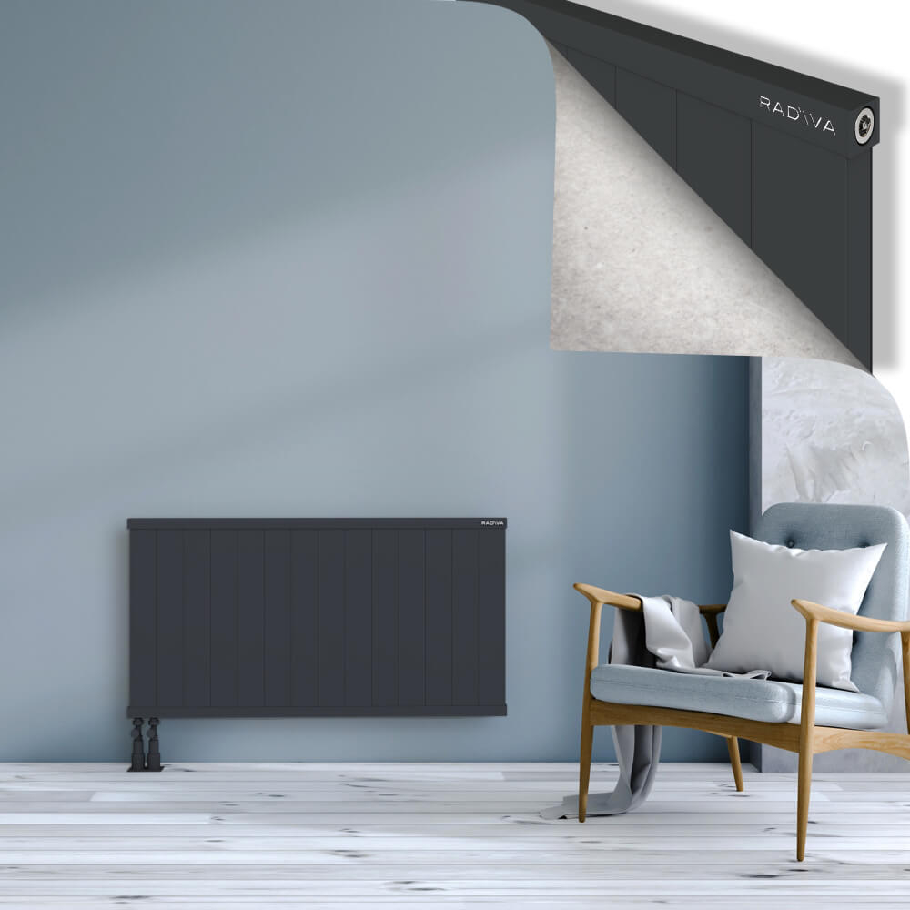 Rio Dekoratif Alüminyum Radyatör 600x1404 Koyu Antrasit - 4