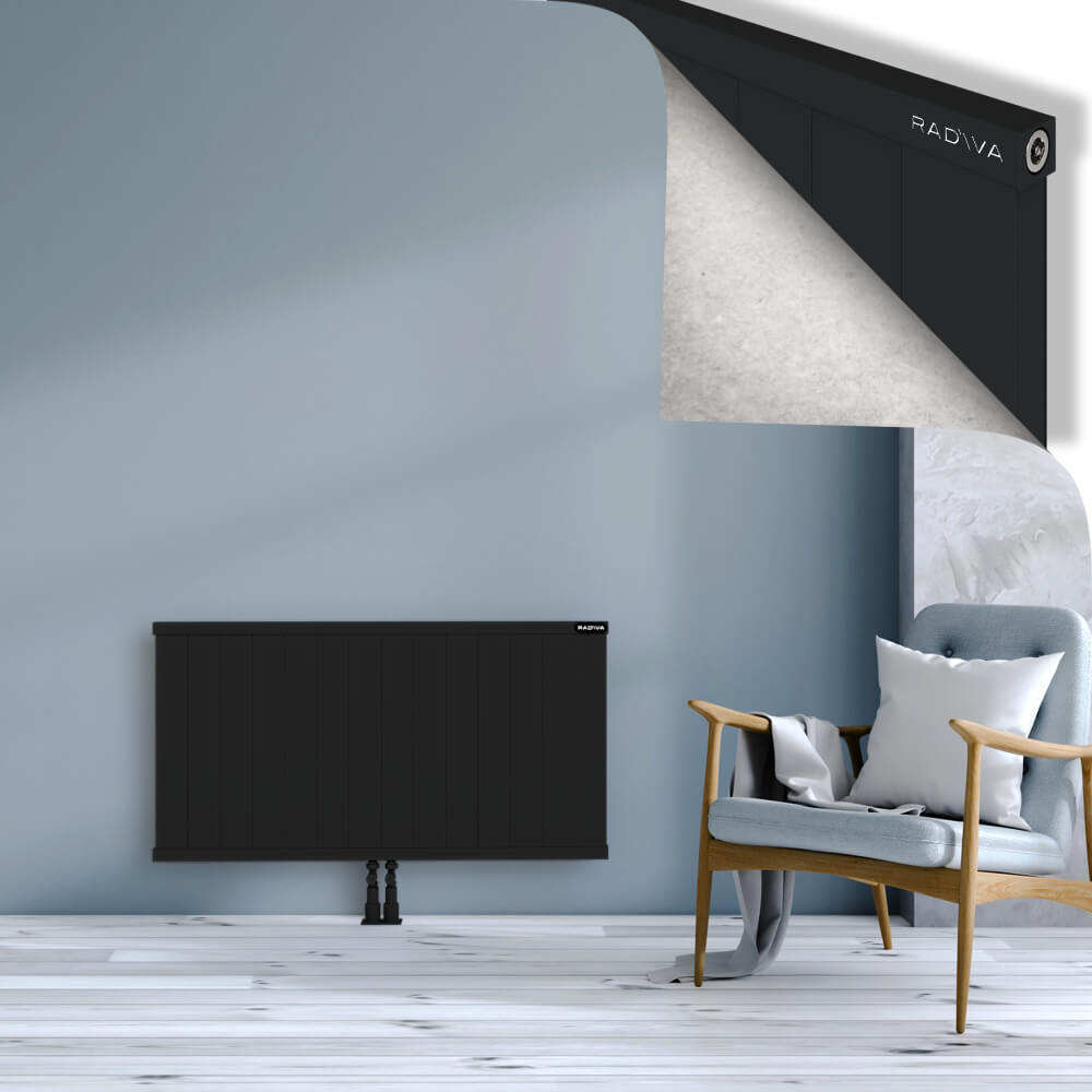 Rio Dekoratif Alüminyum Radyatör 600x1404 Siyah - 2