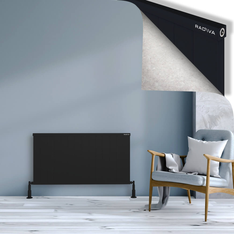 Rio Dekoratif Alüminyum Radyatör 600x1404 Siyah