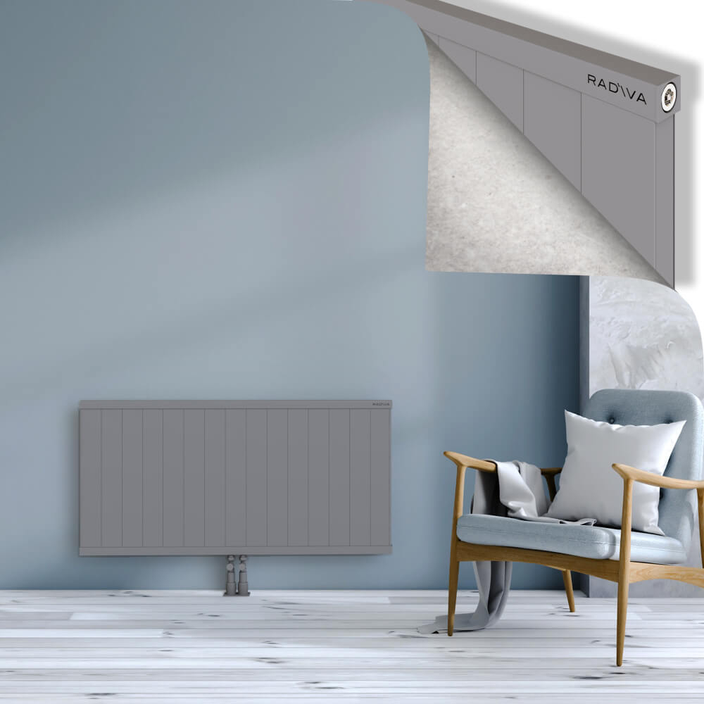 Rio Dekoratif Alüminyum Radyatör 600x1504 Gri - 2