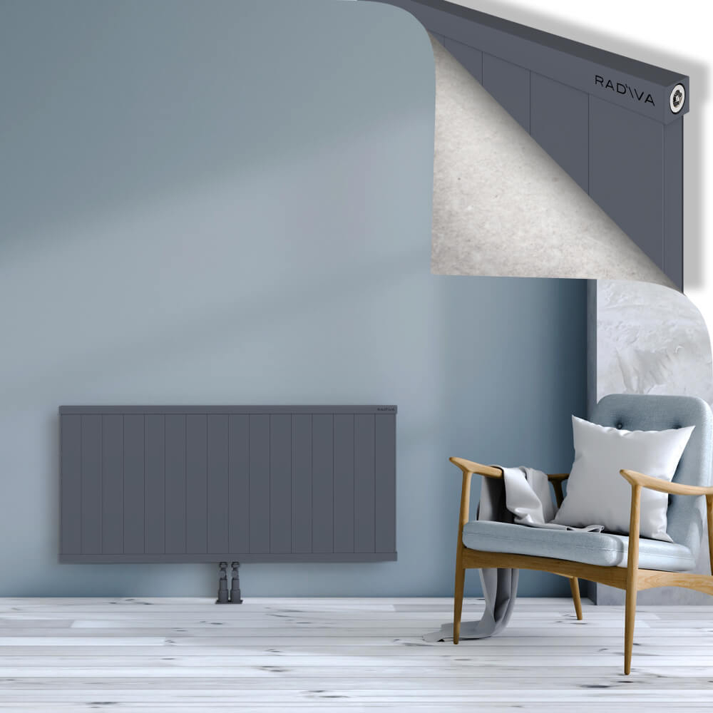 Rio Dekoratif Alüminyum Radyatör 600x1604 Antrasit - 2