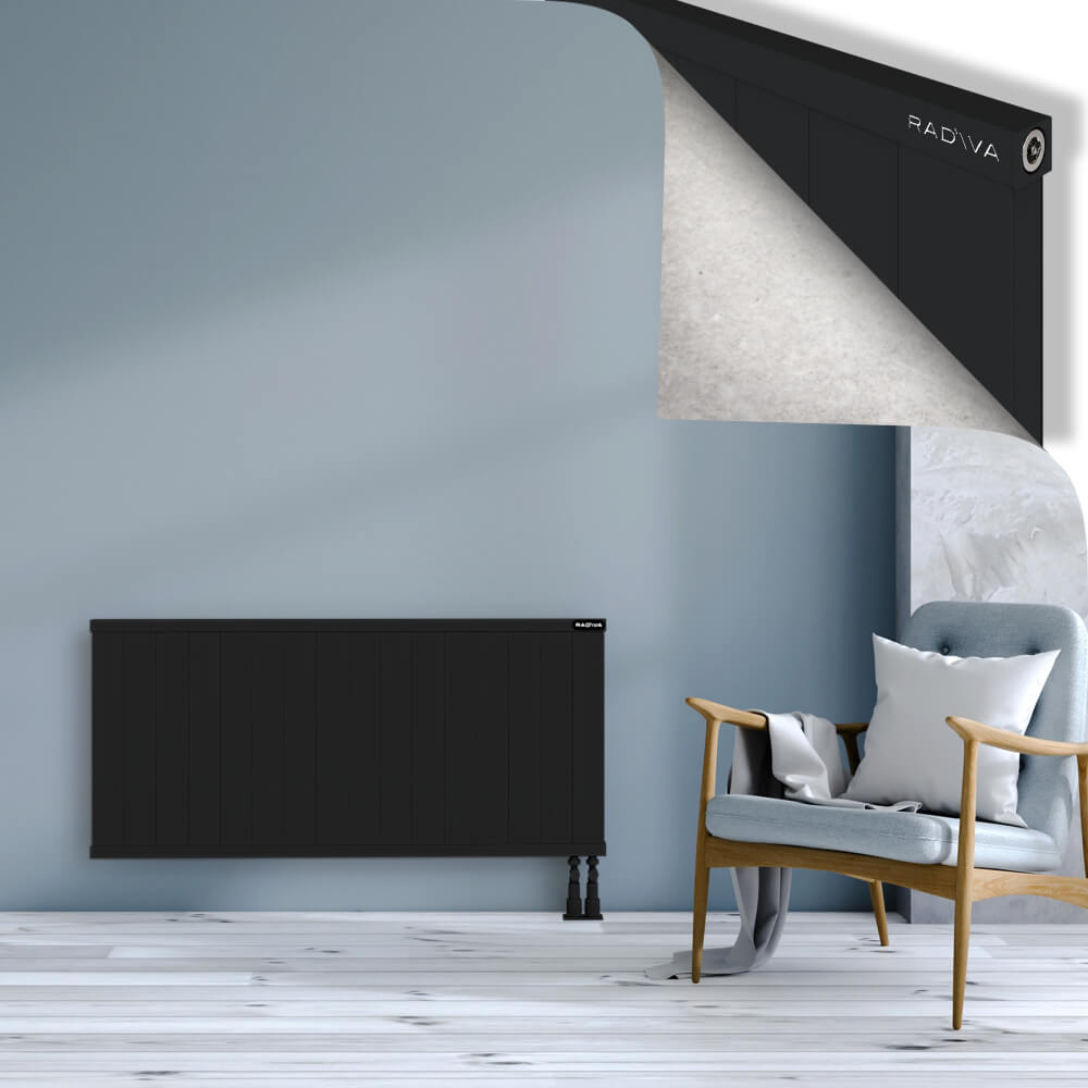 Rio Dekoratif Alüminyum Radyatör 600x1604 Siyah - 3
