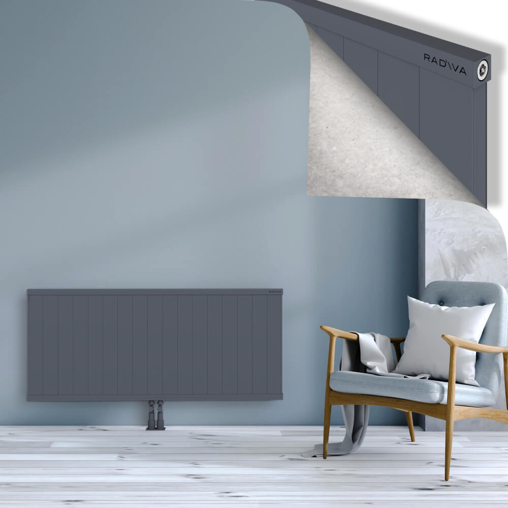 Rio Dekoratif Alüminyum Radyatör 600x1704 Antrasit - 2