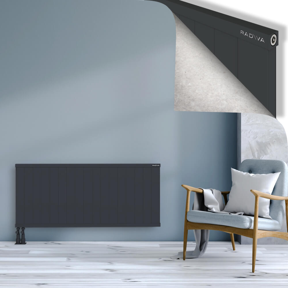 Rio Dekoratif Alüminyum Radyatör 600x1704 Koyu Antrasit - 4