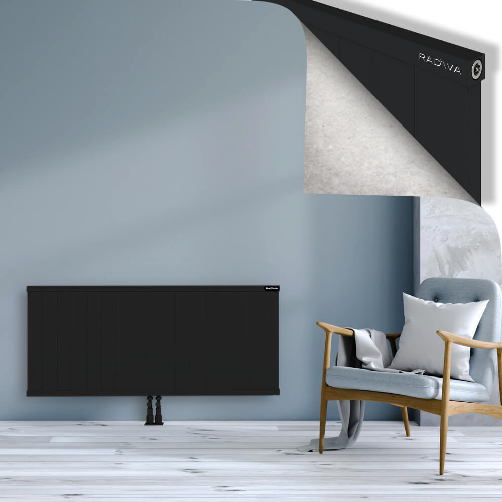 Rio Dekoratif Alüminyum Radyatör 600x1704 Siyah - 2