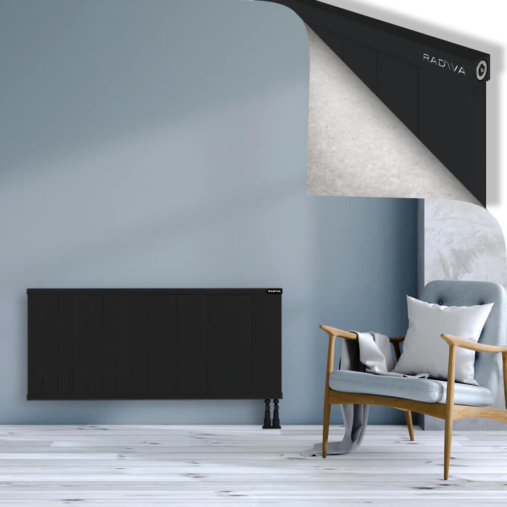 Rio Dekoratif Alüminyum Radyatör 600x1704 Siyah - 3