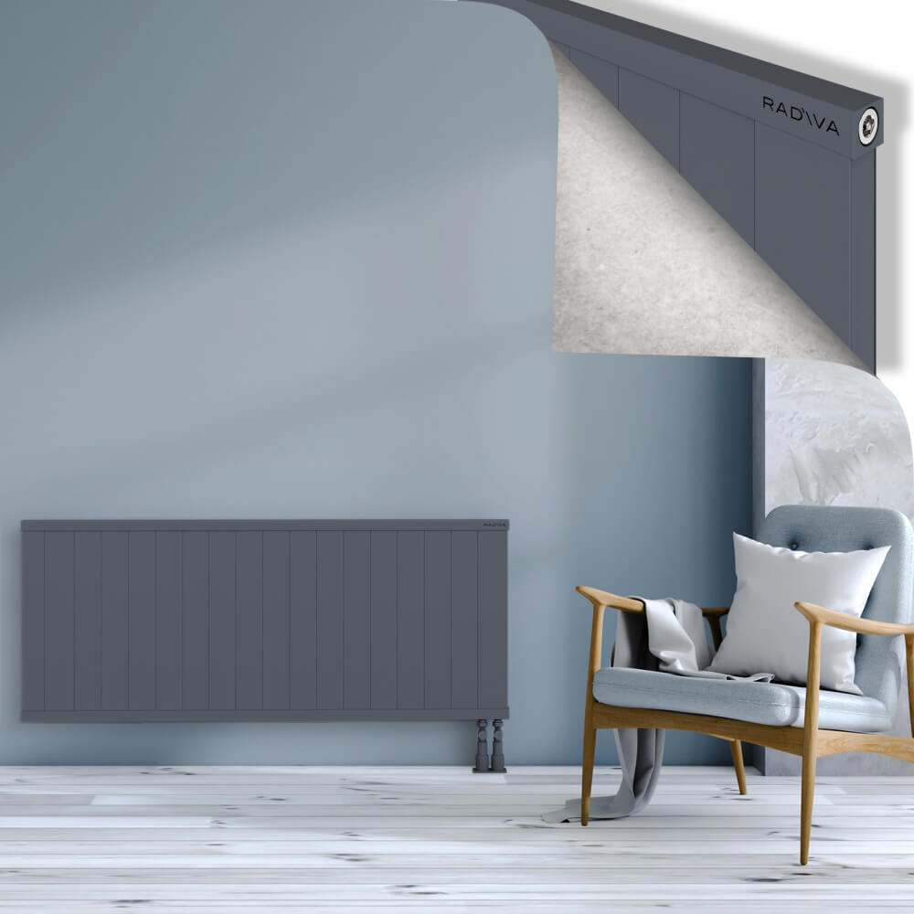 Rio Dekoratif Alüminyum Radyatör 600x1804 Antrasit - 3