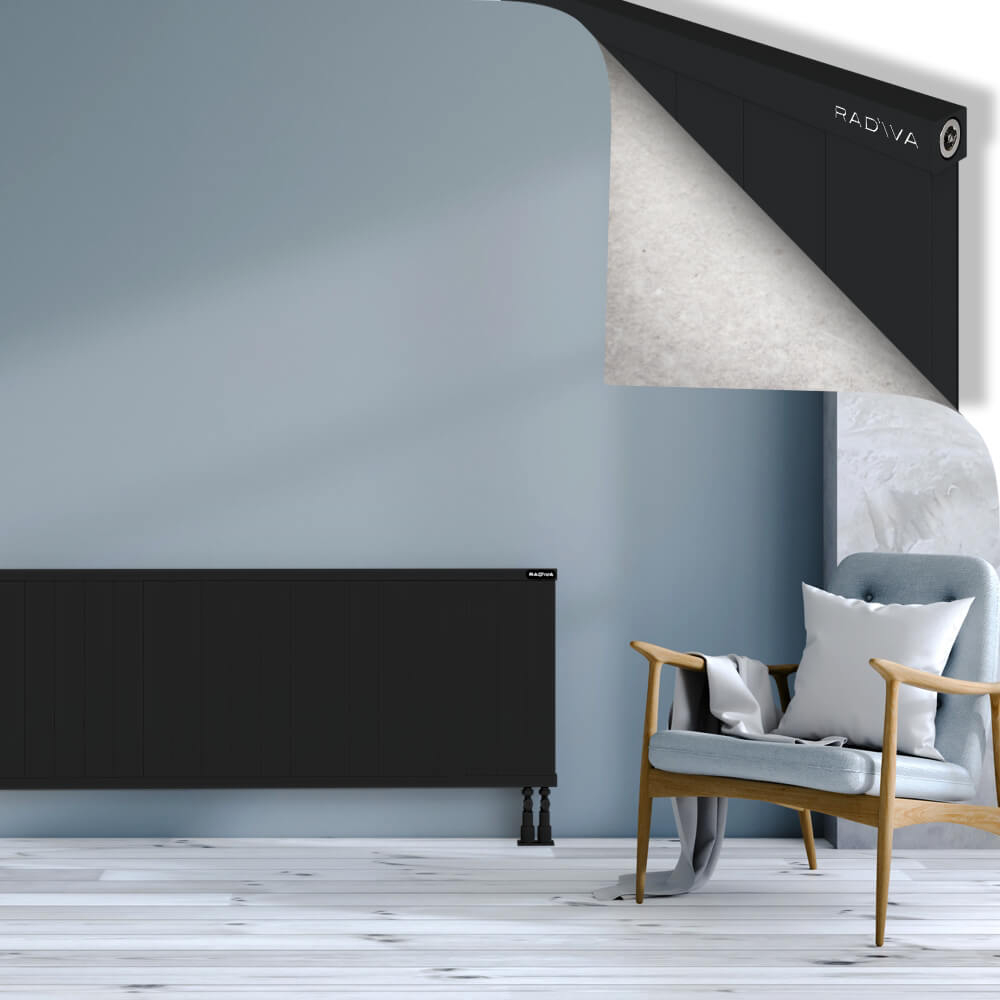 Rio Dekoratif Alüminyum Radyatör 600x2704 Siyah - 3
