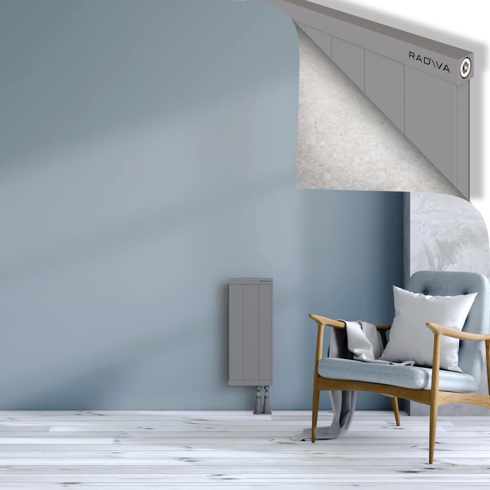 Rio Dekoratif Alüminyum Radyatör 600x304 Gri - 3