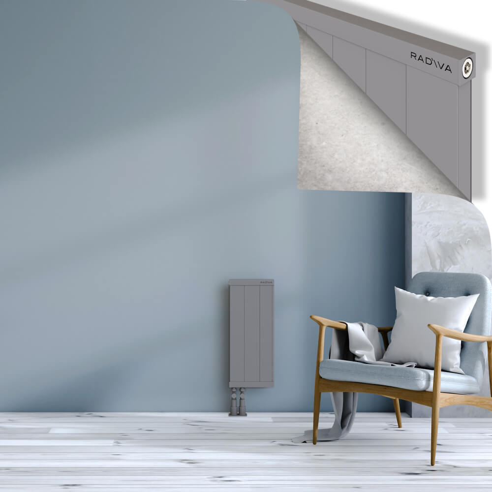 Rio Dekoratif Alüminyum Radyatör 600x304 Gri - 4