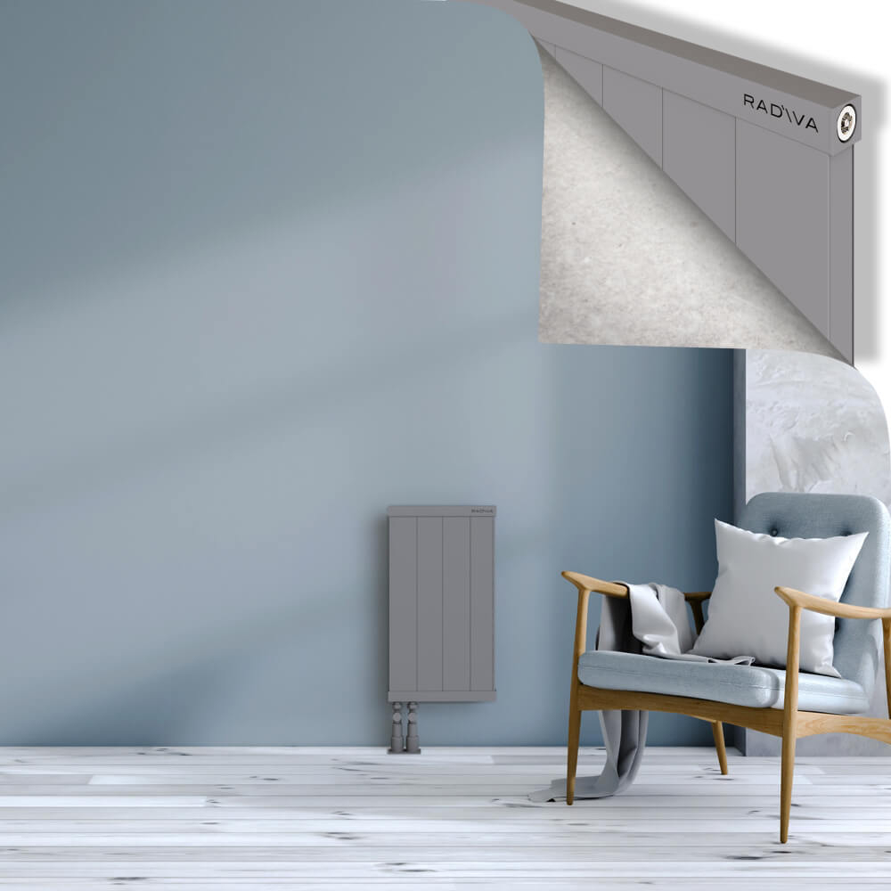 Rio Dekoratif Alüminyum Radyatör 600x404 Gri - 4