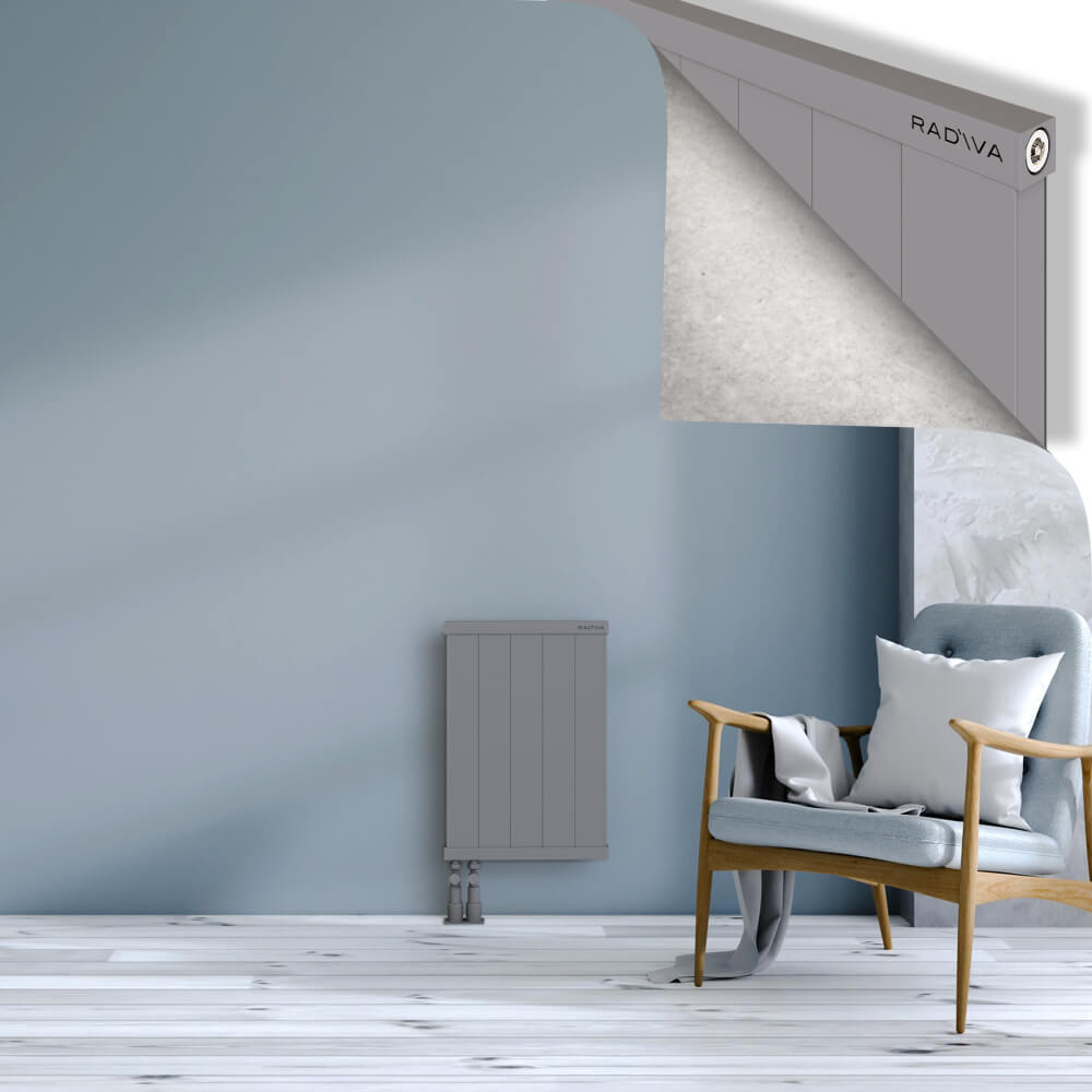 Rio Dekoratif Alüminyum Radyatör 600x504 Gri - 4