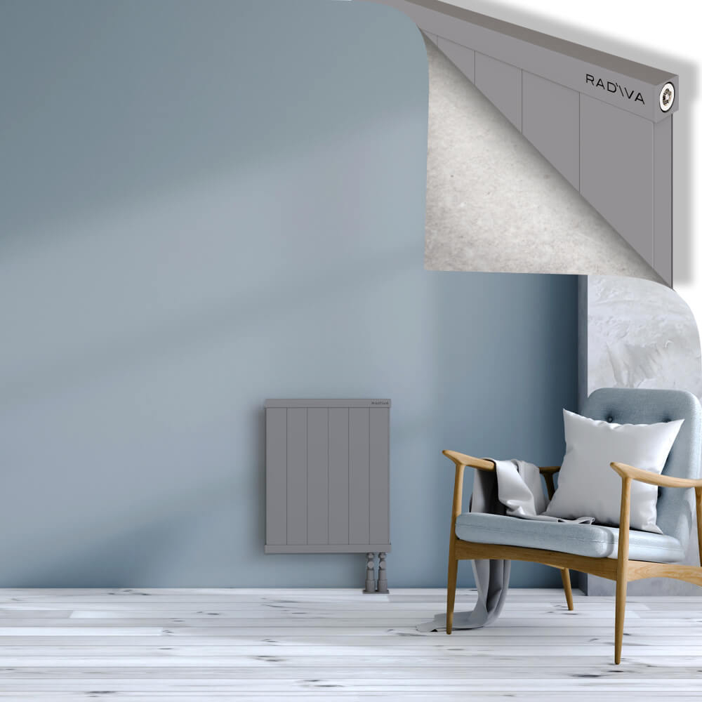 Rio Dekoratif Alüminyum Radyatör 600x604 Gri - 3