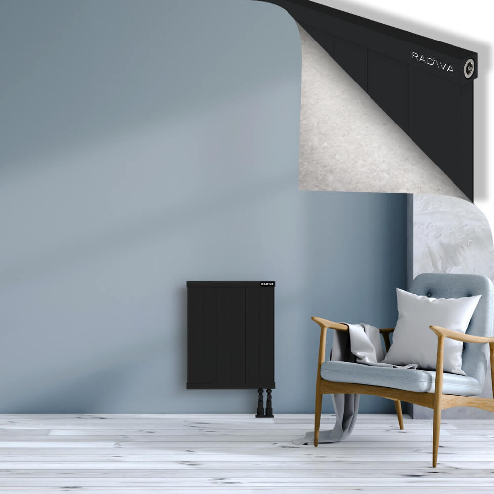 Rio Dekoratif Alüminyum Radyatör 600x604 Siyah - 3