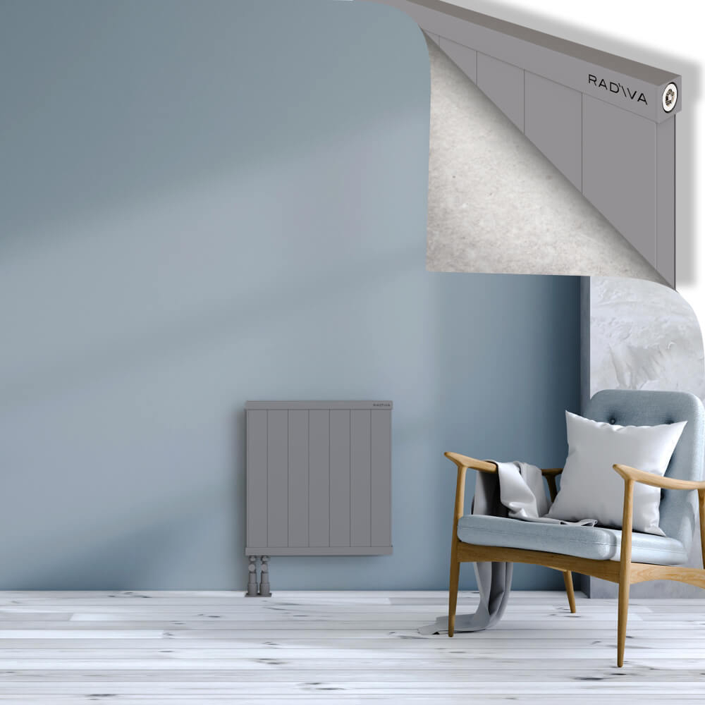 Rio Dekoratif Alüminyum Radyatör 600x704 Gri - 4