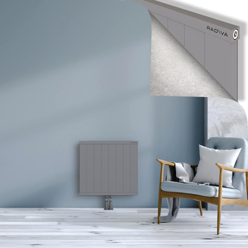 Rio Dekoratif Alüminyum Radyatör 600x804 Gri Alt Orta 50mm