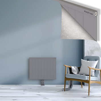 Rio Dekoratif Alüminyum Radyatör 600x904 Gri Alt Orta 50mm