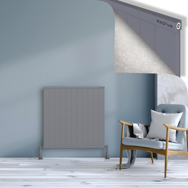 Rio Dekoratif Alüminyum Radyatör 900x1104 Gri