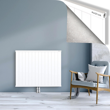 Rio Dekoratif Alüminyum Radyatör 900x1404 Beyaz Alt Orta 50mm