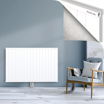 Rio Dekoratif Alüminyum Radyatör 900x1704 Beyaz Alt Orta 50mm