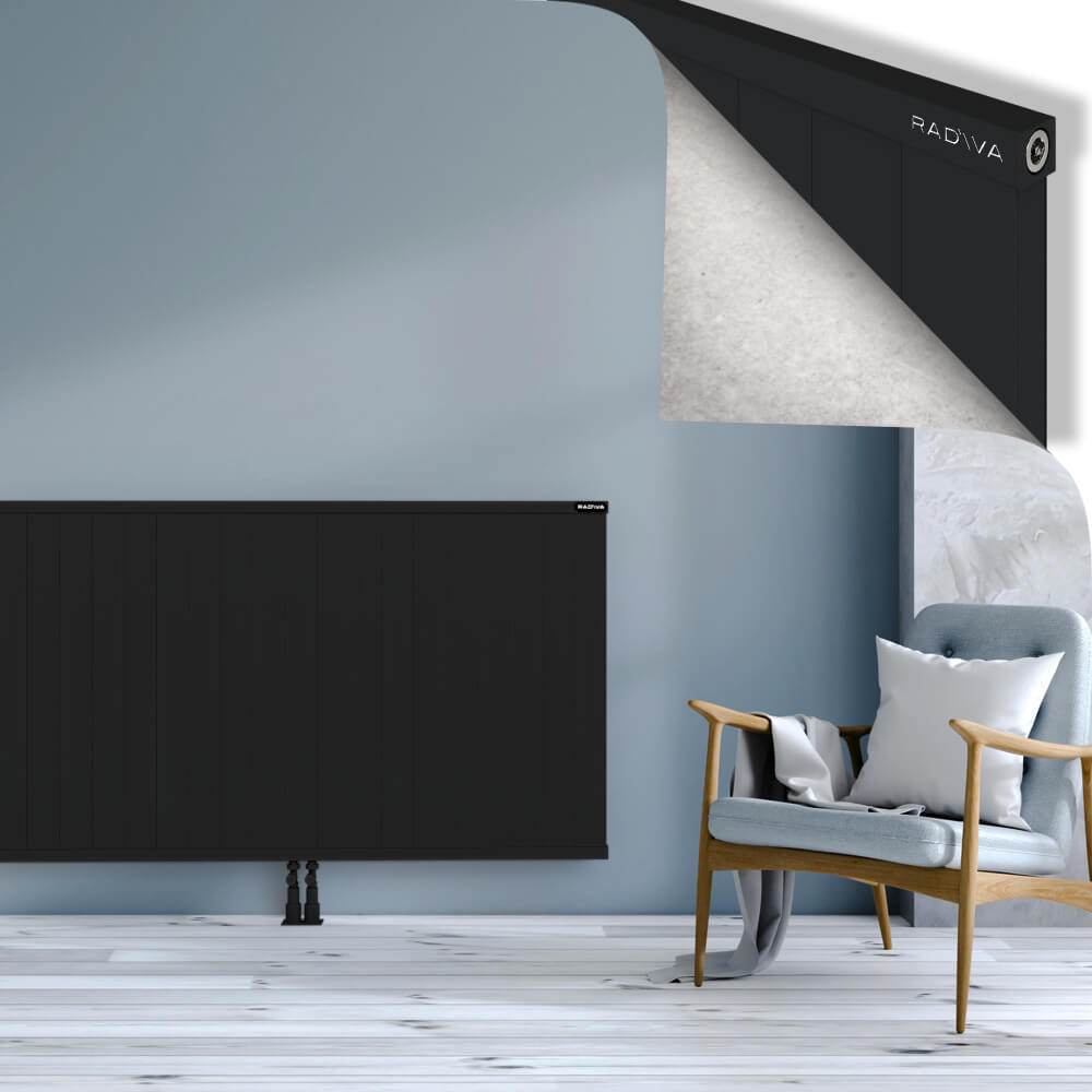 Rio Dekoratif Alüminyum Radyatör 900x2504 Siyah - 2