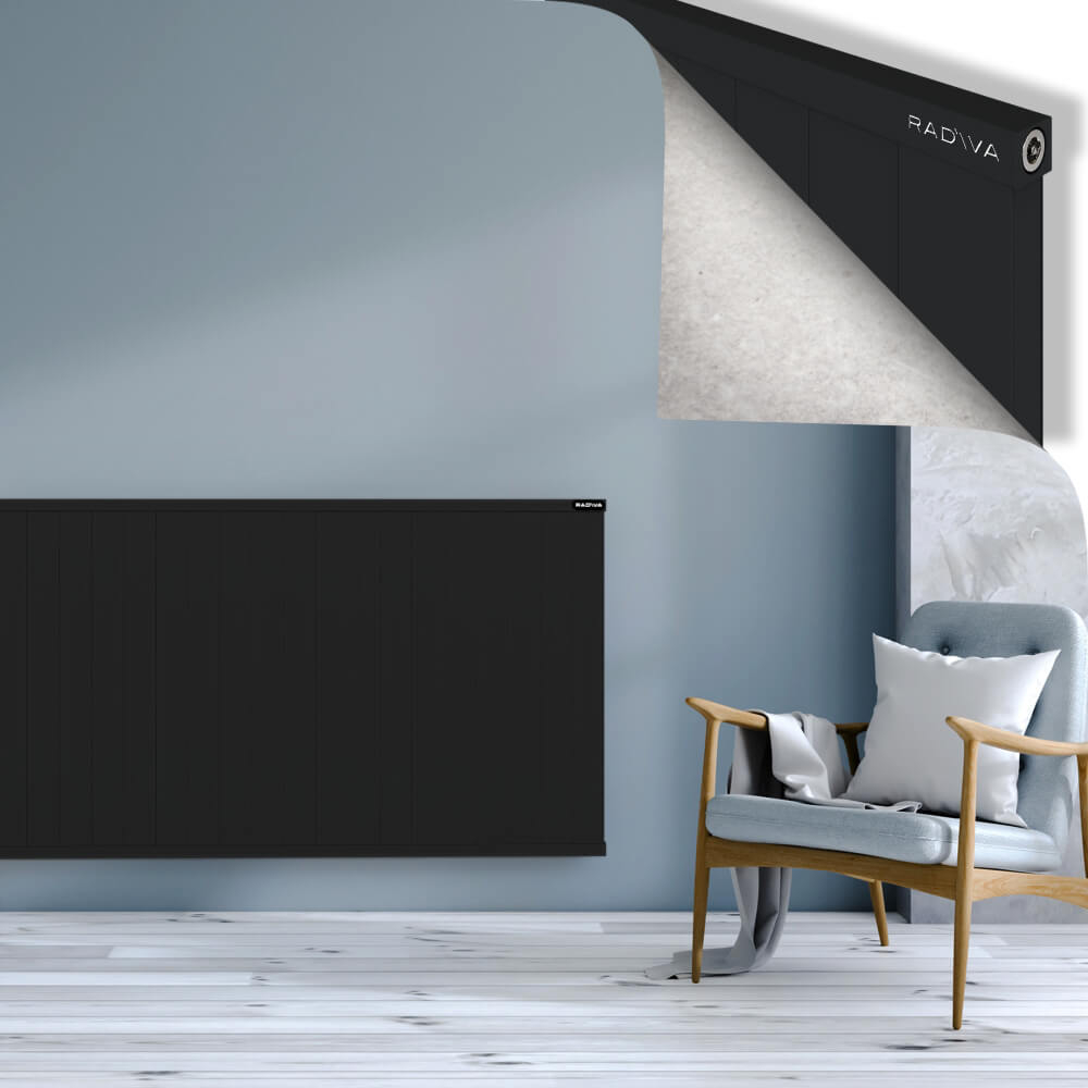 Rio Dekoratif Alüminyum Radyatör 900x2504 Siyah - 4
