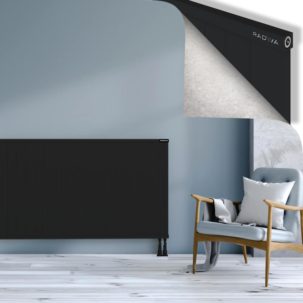 Rio Dekoratif Alüminyum Radyatör 900x2604 Siyah - 3
