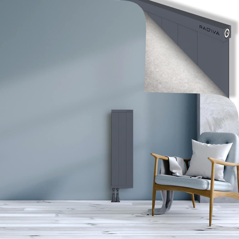 Rio Dekoratif Alüminyum Radyatör 900x304 Antrasit - 4