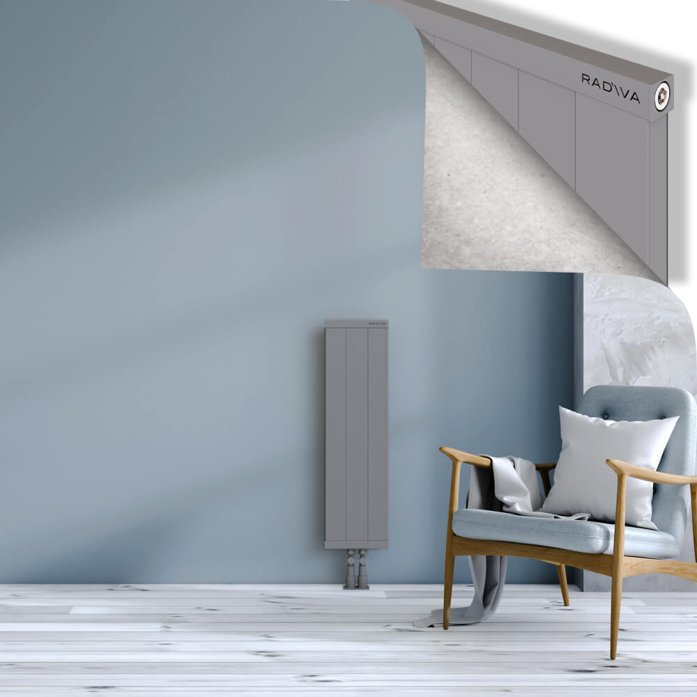 Rio Dekoratif Alüminyum Radyatör 900x304 Gri - 2