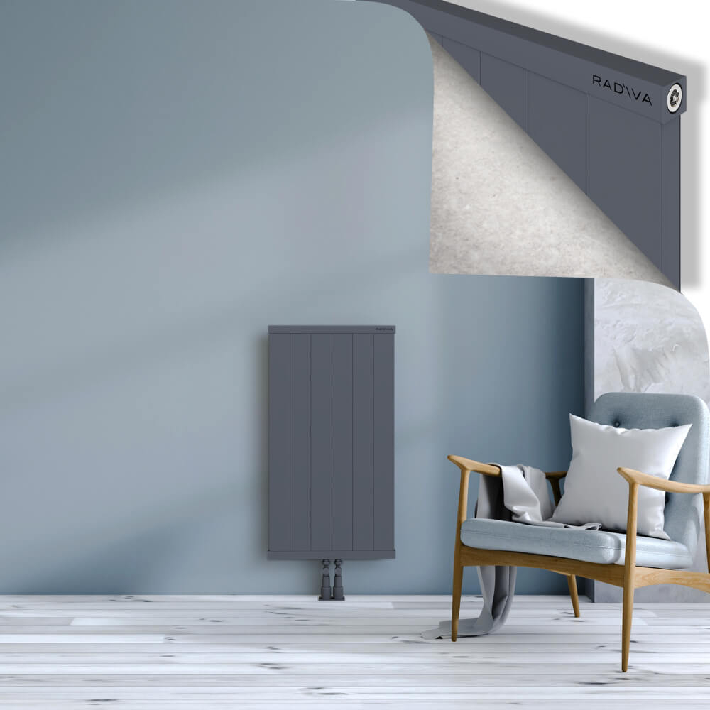Rio Dekoratif Alüminyum Radyatör 900x604 Antrasit - 2