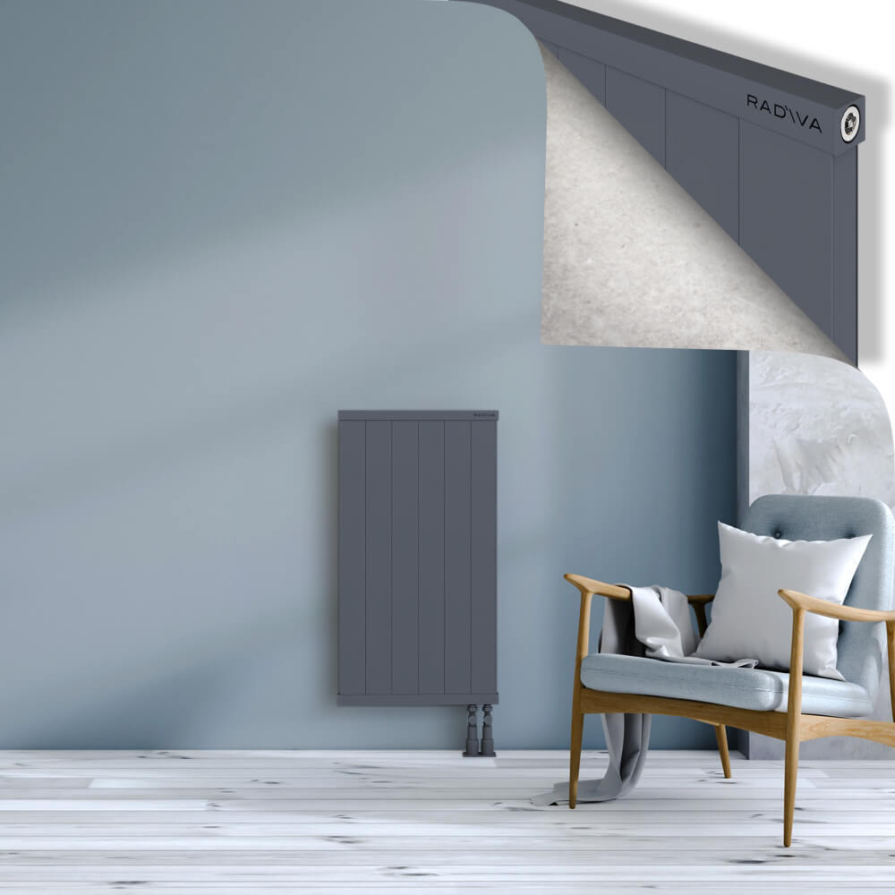 Rio Dekoratif Alüminyum Radyatör 900x604 Antrasit - 3